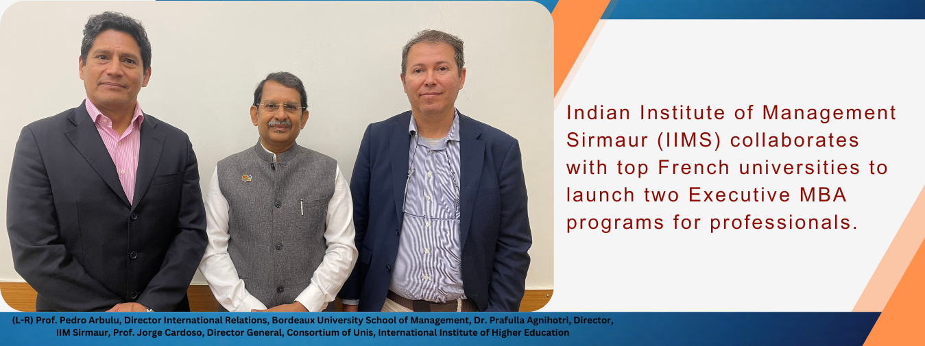 Indian Institute Of Management Sirmaur (IIMS) Collaborates With Top ...